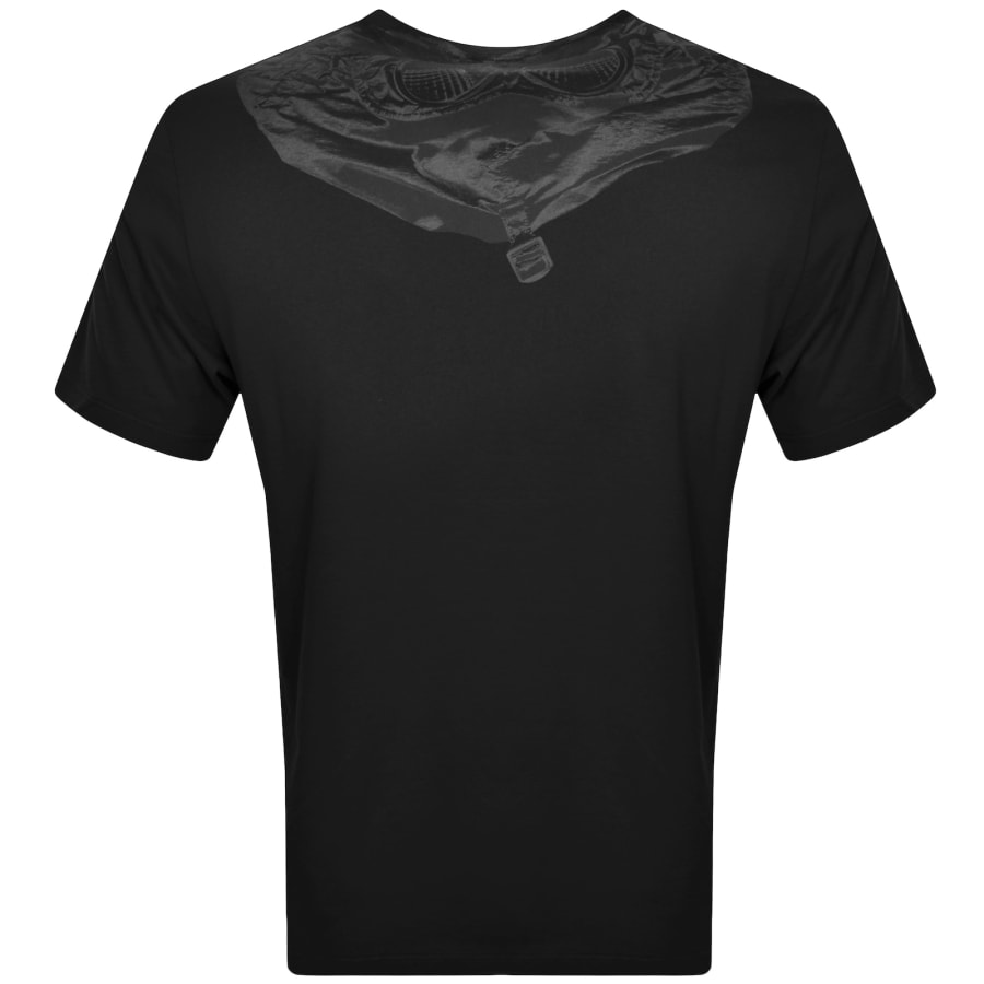 CP Company Jersey Logo T Shirt Black Mainline Menswear United States